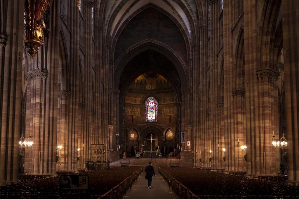 intérieur de la Cathédrale à Strasbourg