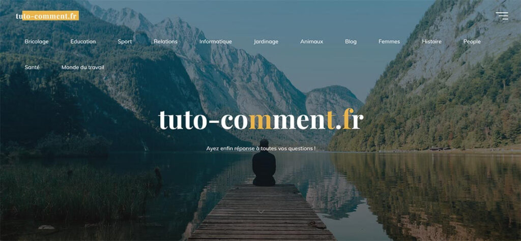 Printscreen du site Tuto-Comment